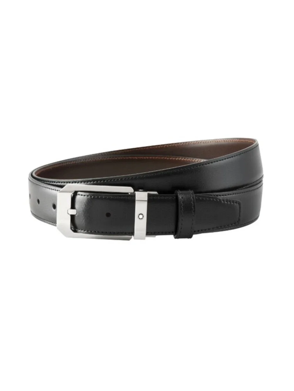 Montblanc Rectangular Stainless Steel Pin Buckle Reversible